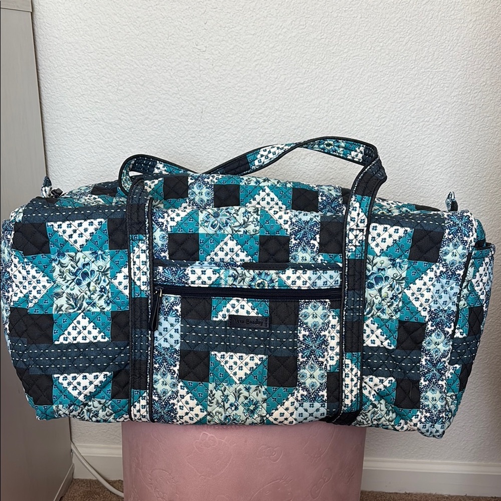 Vera Bradley Cloud Vine Patchwork Duffel - image 1